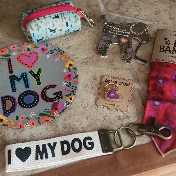 Colorful 'I Love My Dog' Gift Set - Picture 2 of 12